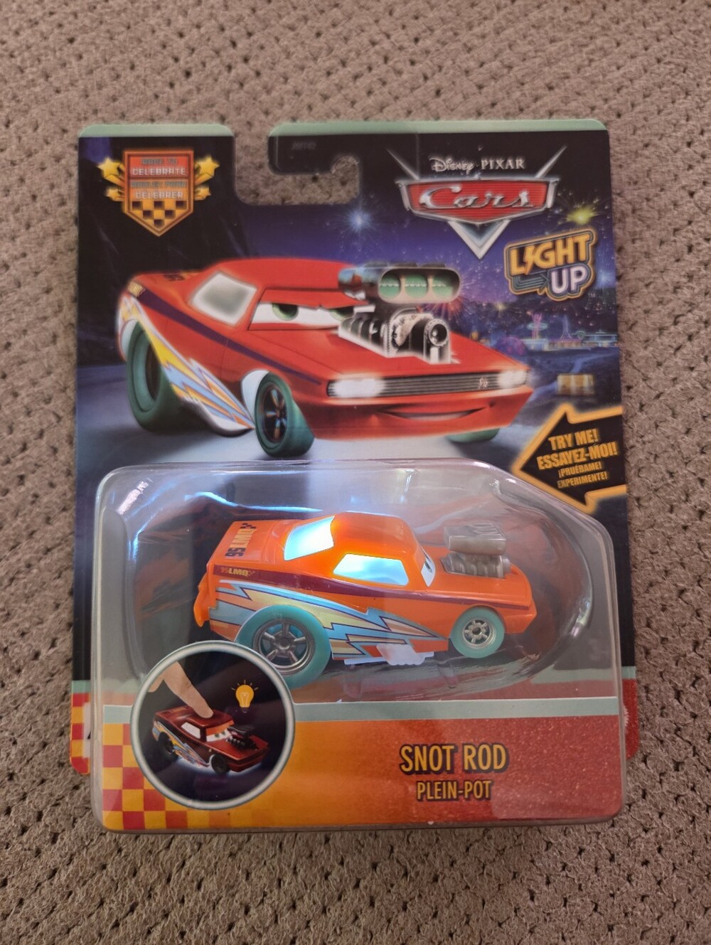 Snot Rod Light Up Disney Pixar Cars 1:55 NEW 2026 Race To Celebrate Mattel